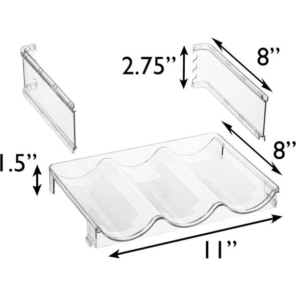 ClearSpace Water Bottle Organizer for Cabinet – Stackable Water Bottle Holder - Picture 2 of 7